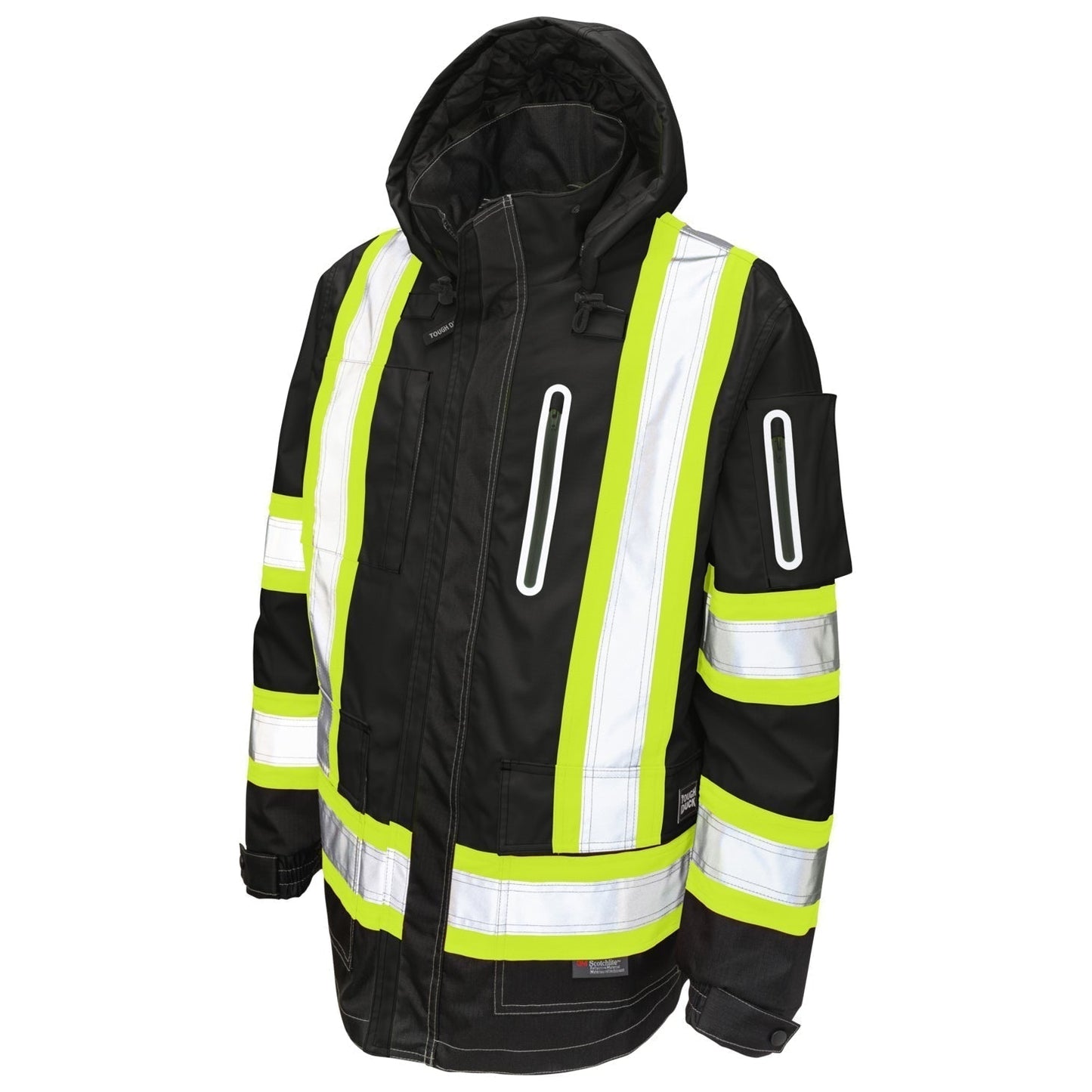 Black Safety Jackets - Tough Duck - Waterproof Shell