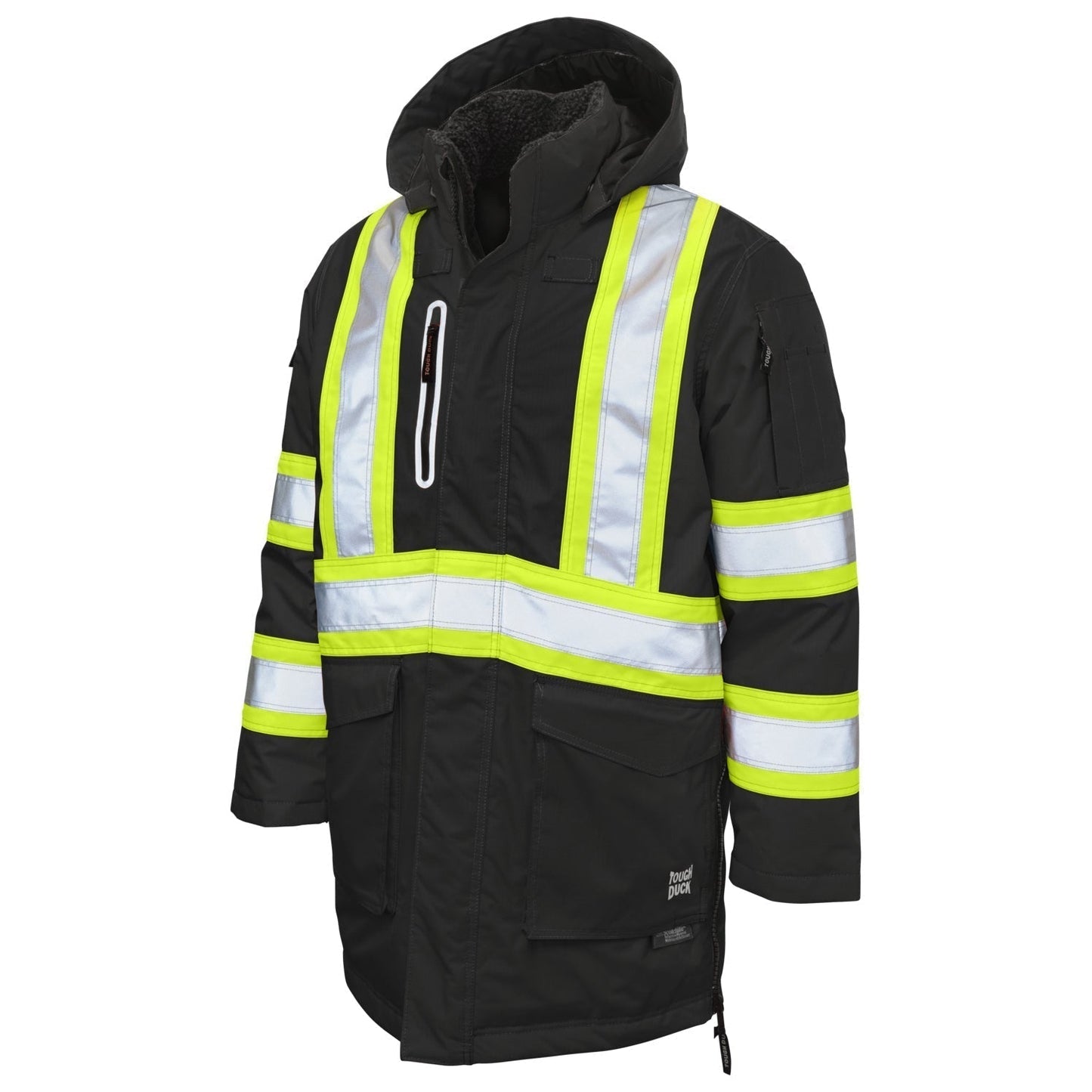 Black Safety Jacket - Tough Duck - Warm and Functional