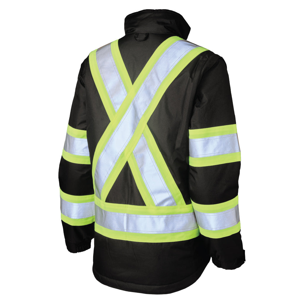 Black Safety Jacket - Tough Duck - Durable Design