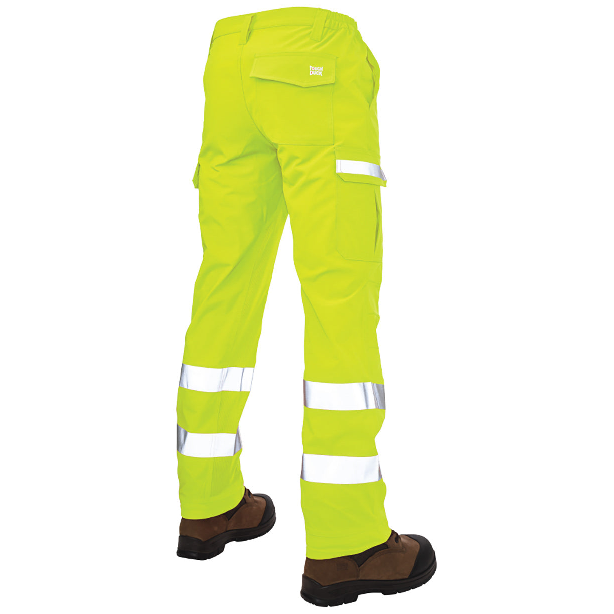 Black Safety Pants - Tough Duck - Stretch Fabric