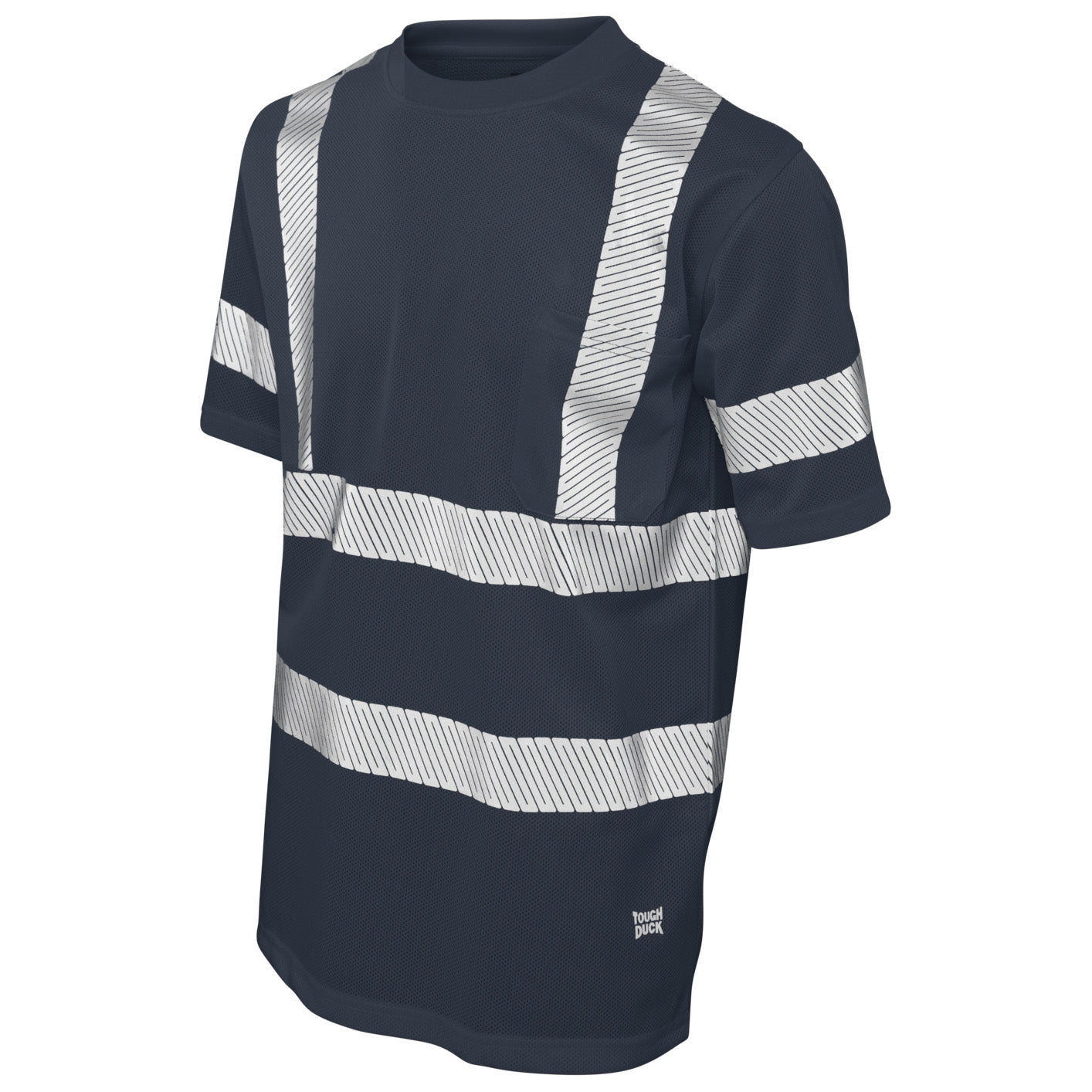 Black Safety Shirts - Tough Duck - Micro Mesh Short Sleeve