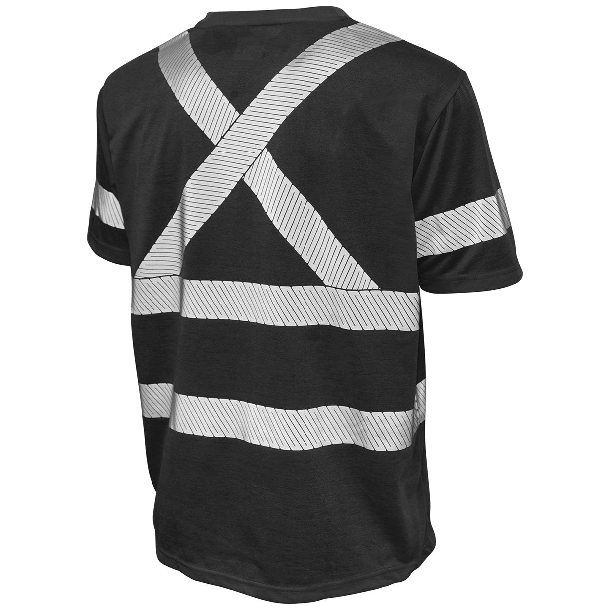 Black Safety Shirts - Tough Duck - Reflective Polyester