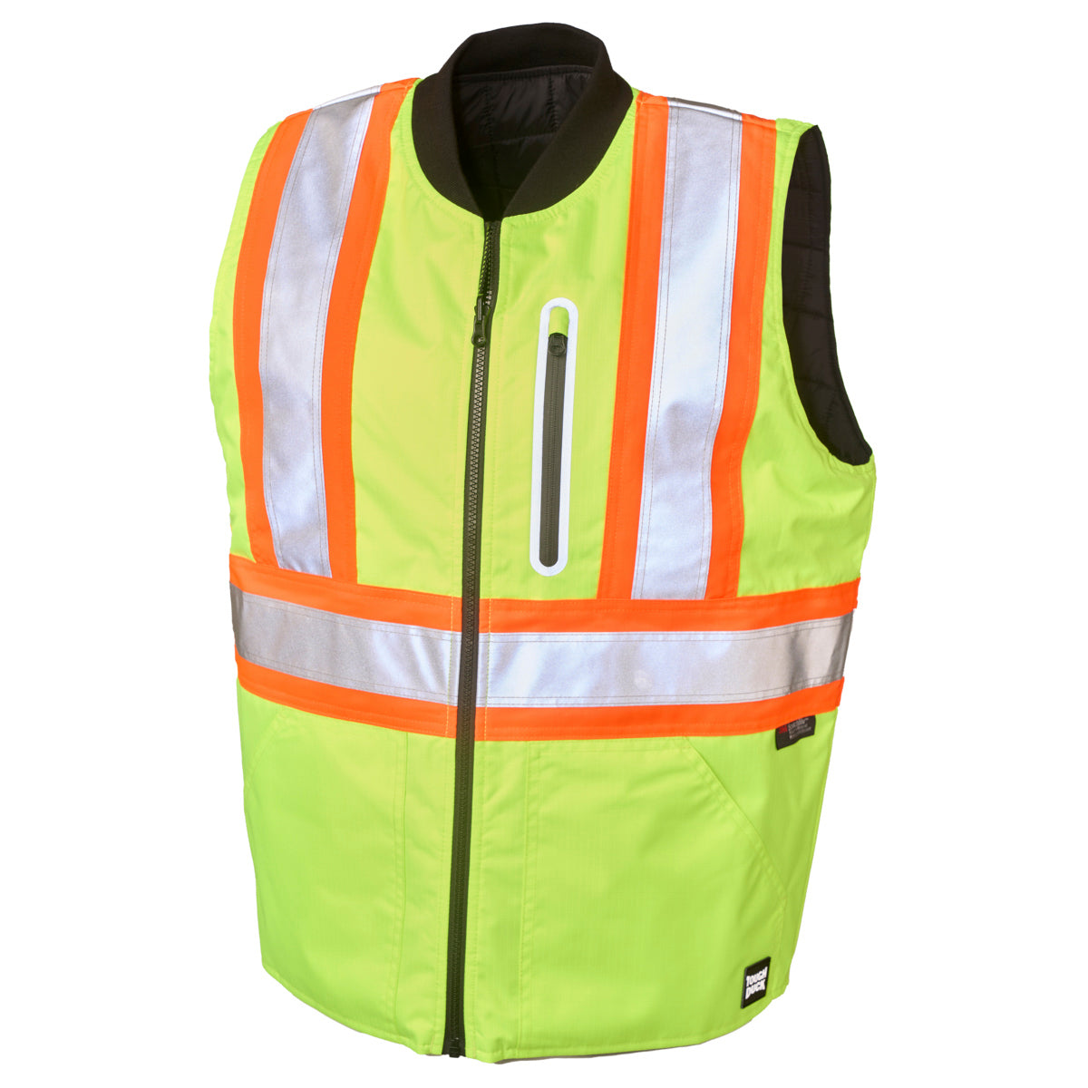 Black Safety Vests - Tough Duck - Reversible Design