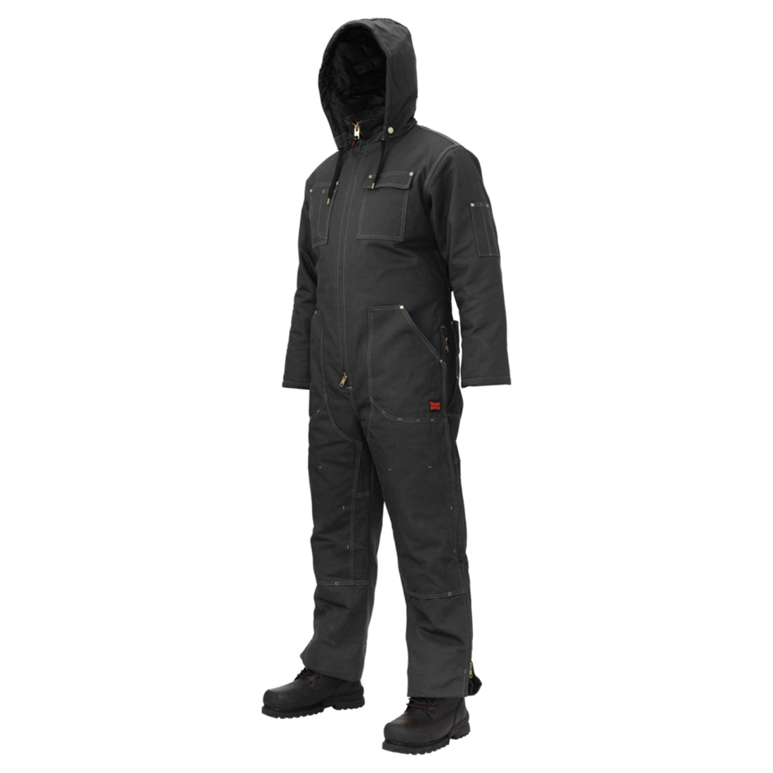 Black Insulated Coveralls - Tough Duck - Warm Protection