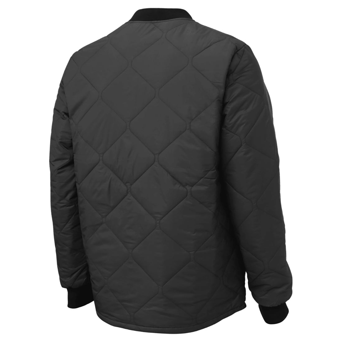Black Quilted Jacket - Tough Duck - Insulated Design