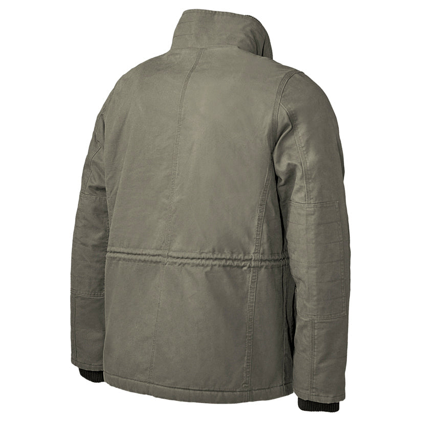 Olive Jacket - Tough Duck - Durable Sherpa-Lined