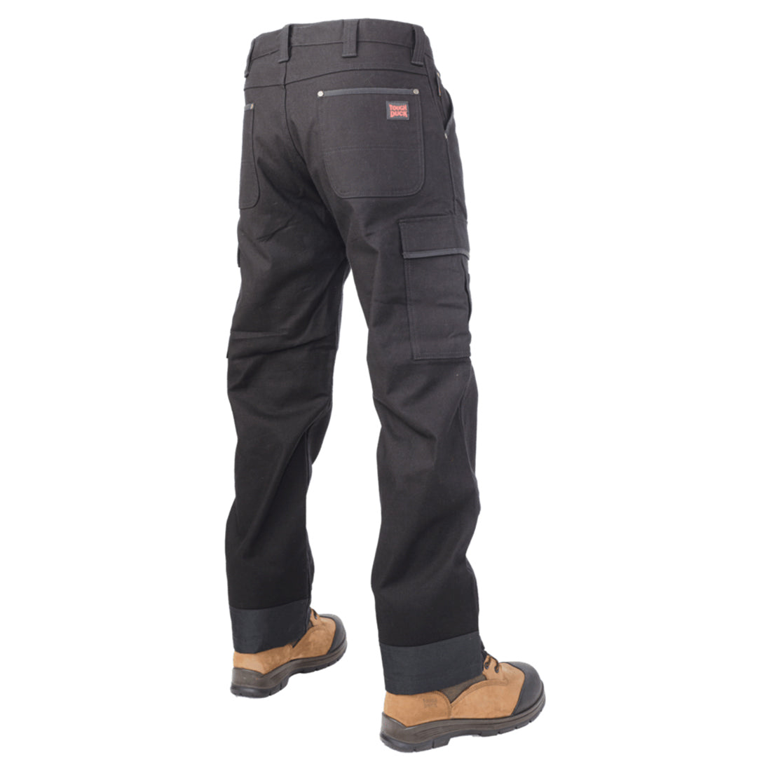 Black Pants - Tough Duck - Relaxed Flex Cargo Style