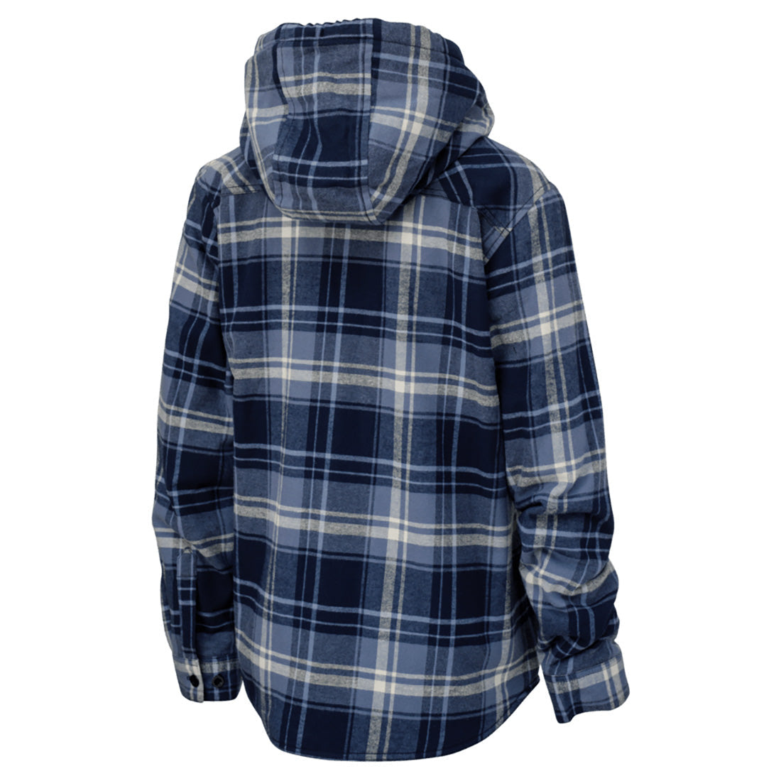 Navy Blue Plaid Sweatshirt - Tough Duck - Plush Pile