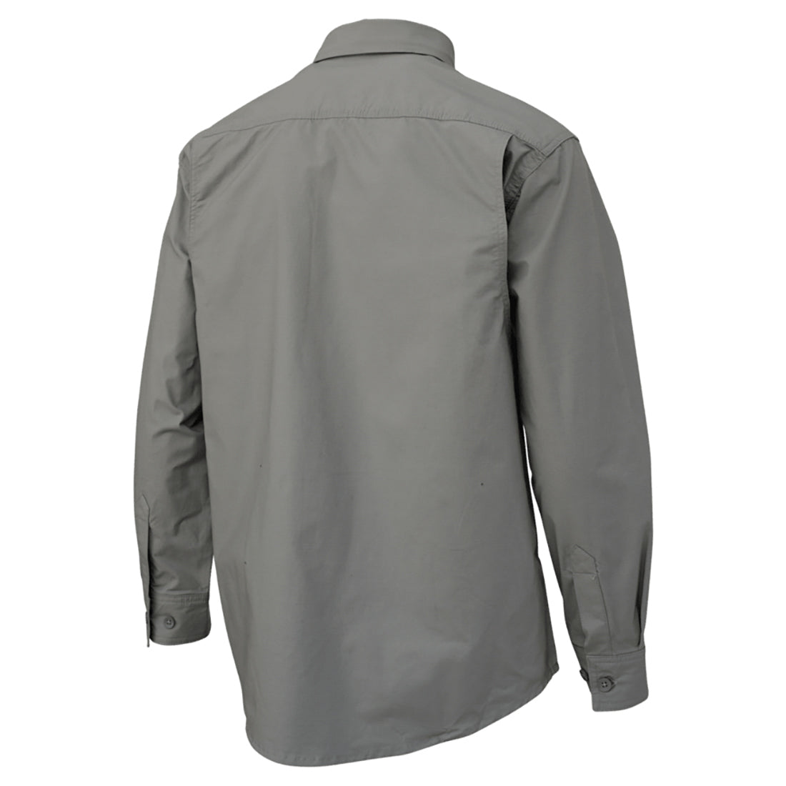Grey Button Up Shirts - Tough Duck - Long Sleeve Flex