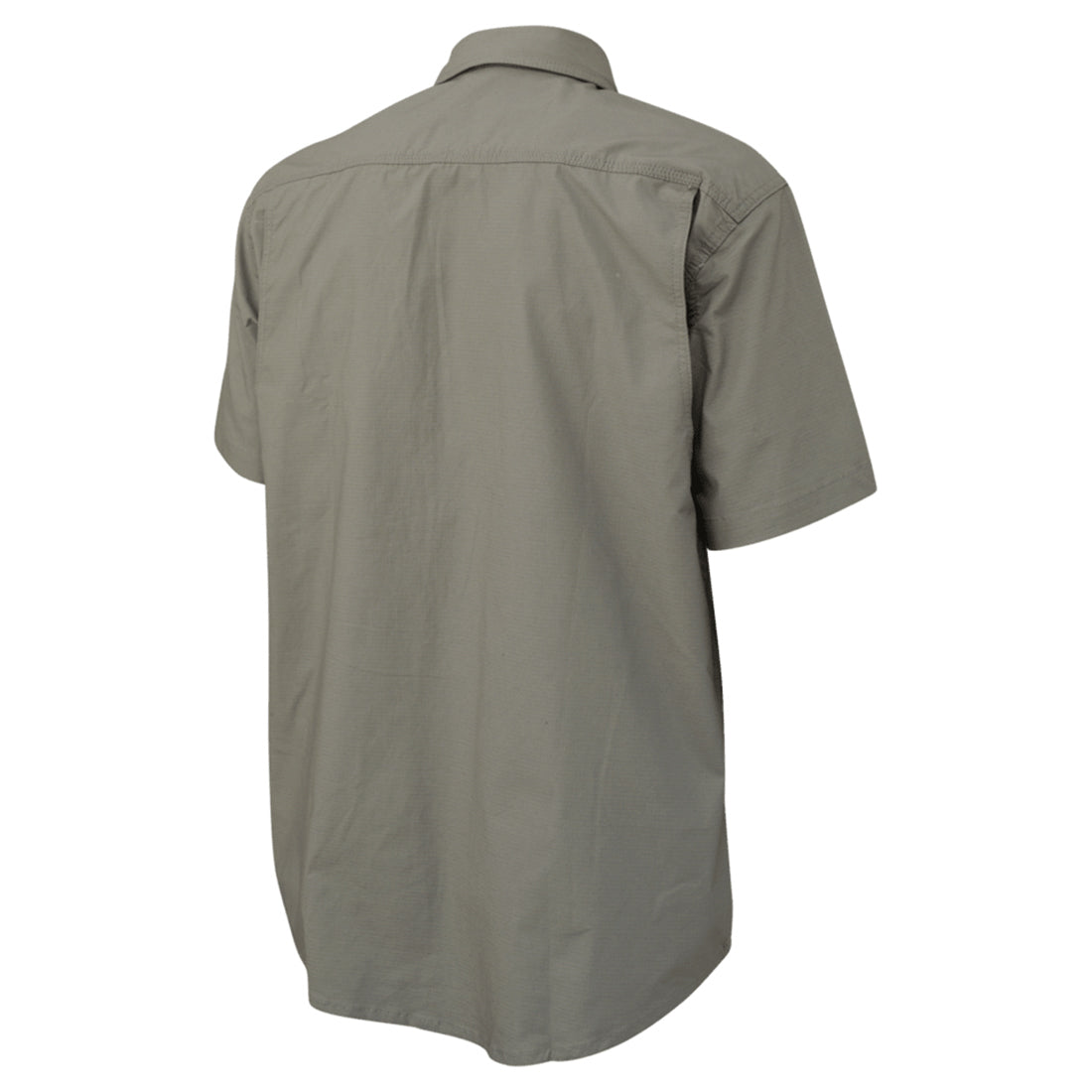 Grey Button Up Shirts - Tough Duck - Stretch Ripstop