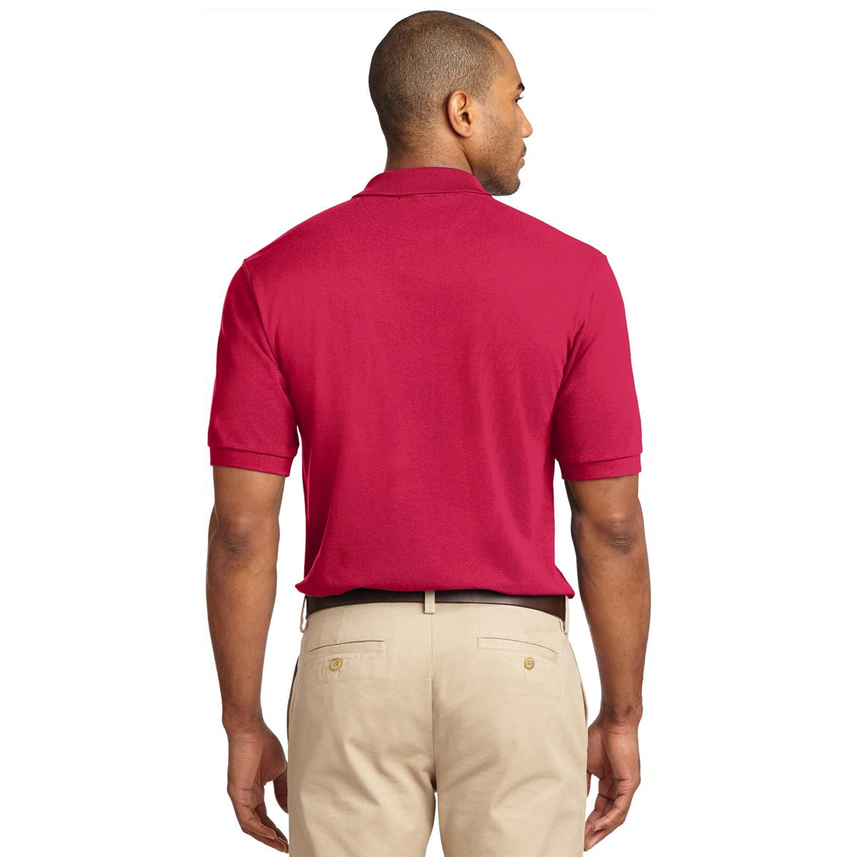 Black Polo Shirt - Port Authority - Soft Knit Fabric
