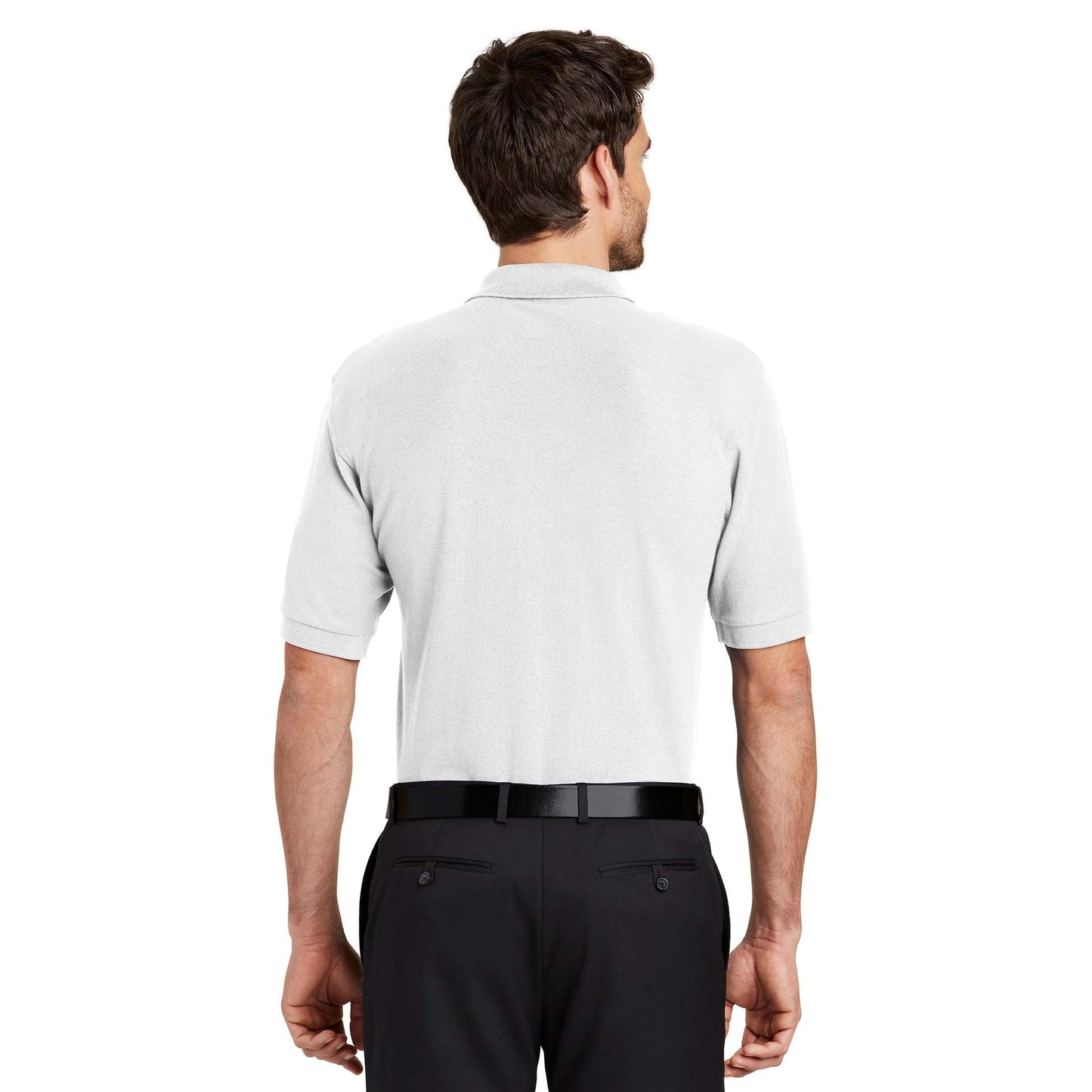 Black Polo Shirt - Port Authority - Stylish Blend - Casual Wear