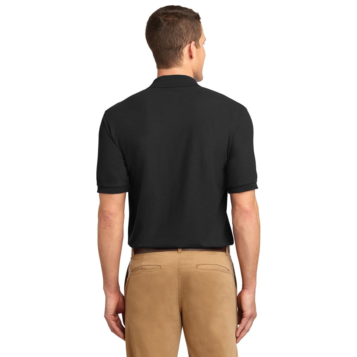 Black Polo Shirt - Port Authority - Smooth Touch