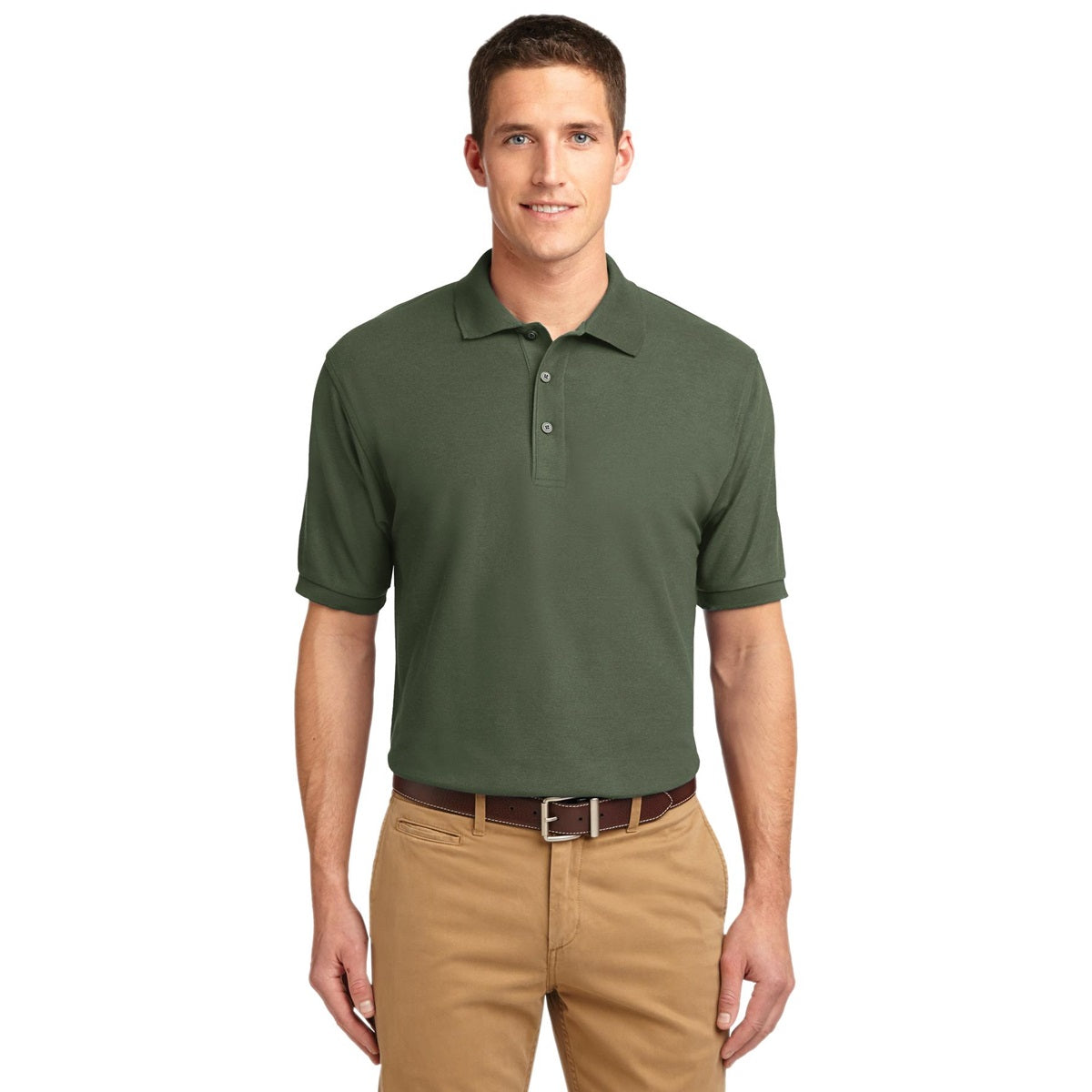 Black Polo Shirt - Port Authority - Smooth Touch