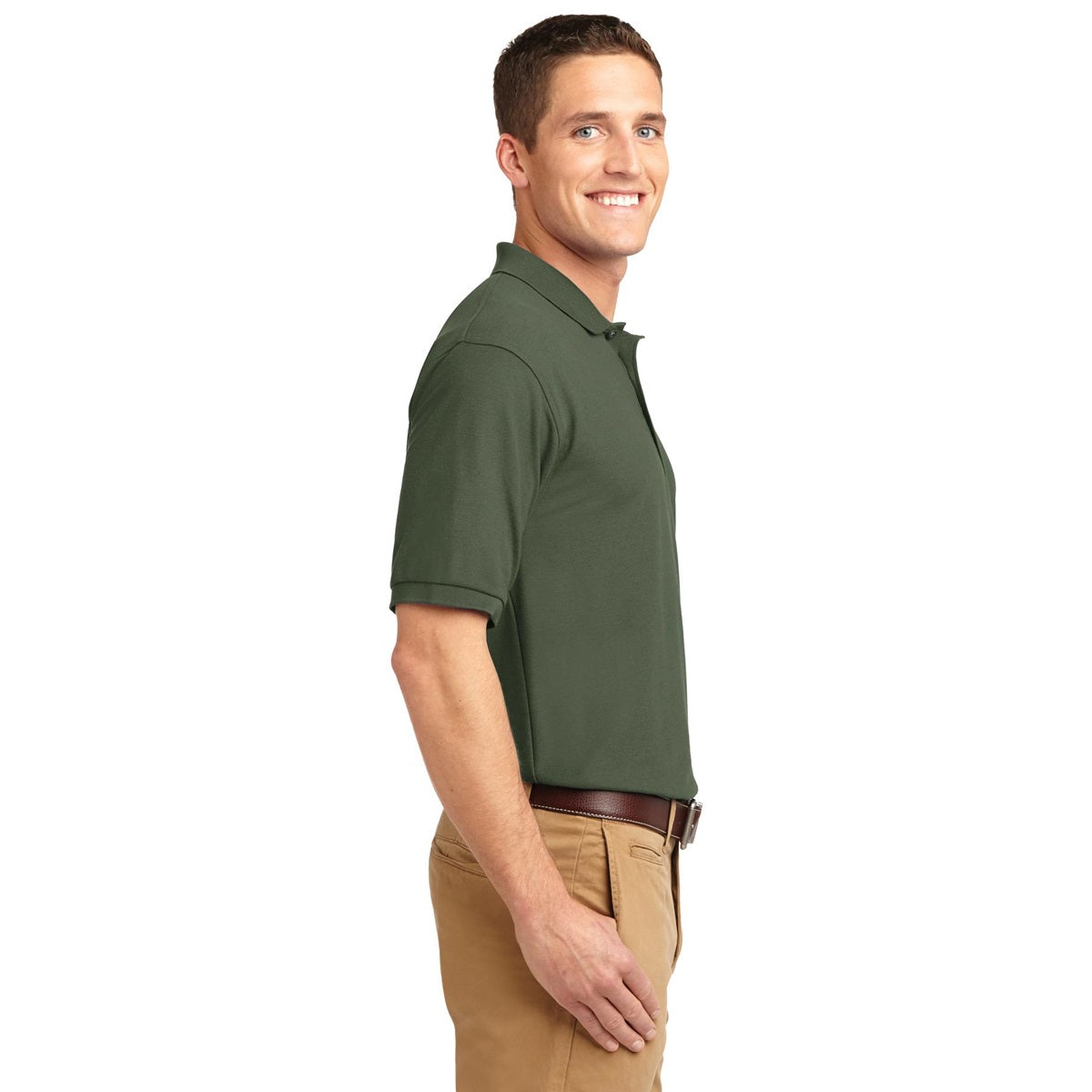 Black Polo Shirt - Port Authority - Smooth Touch
