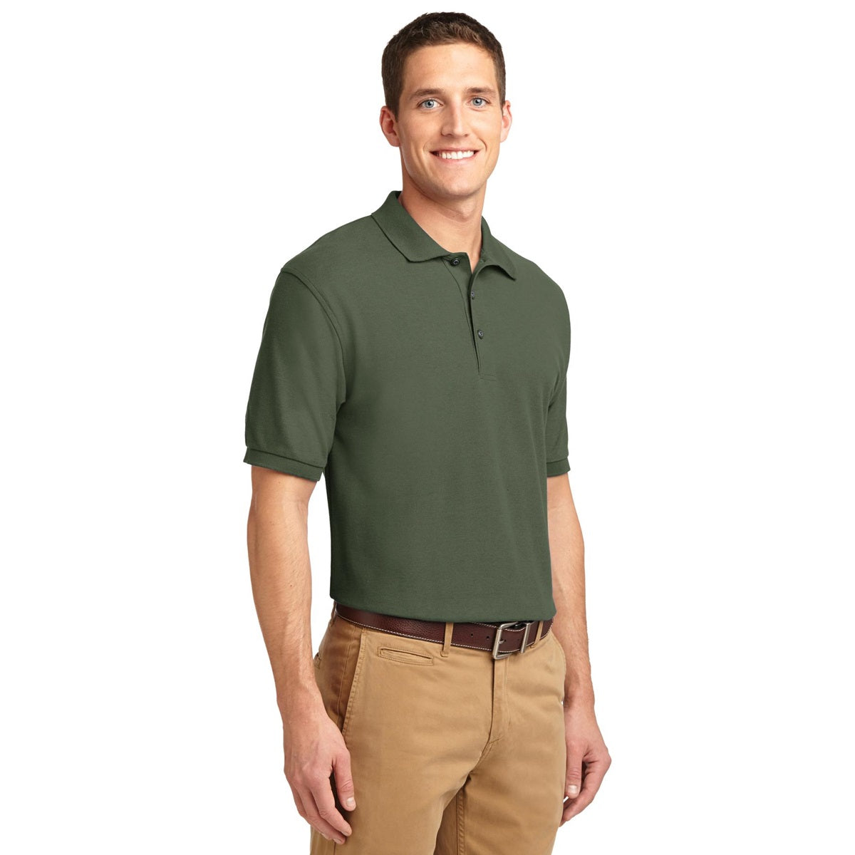 Black Polo Shirt - Port Authority - Smooth Touch