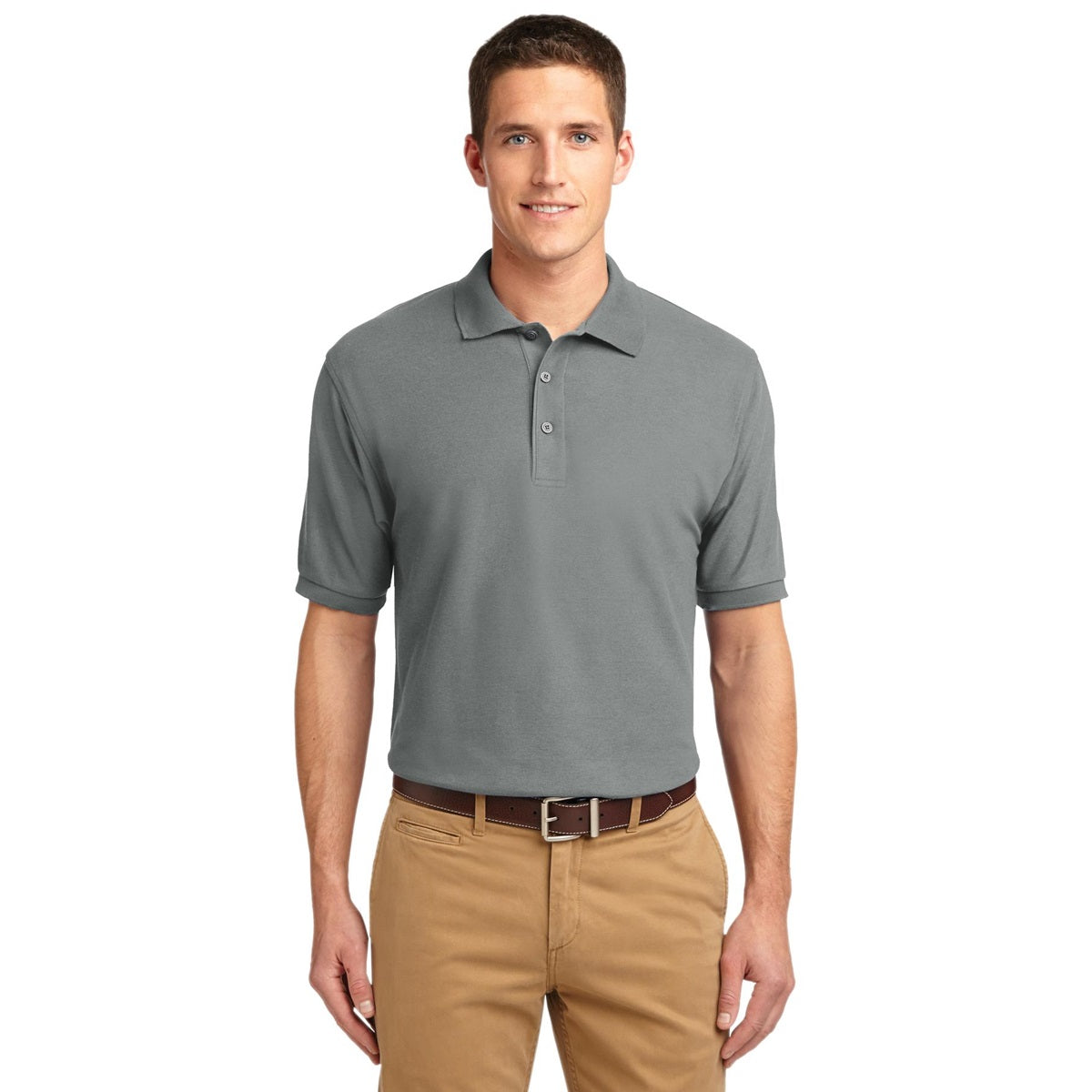 Black Polo Shirt - Port Authority - Smooth Touch