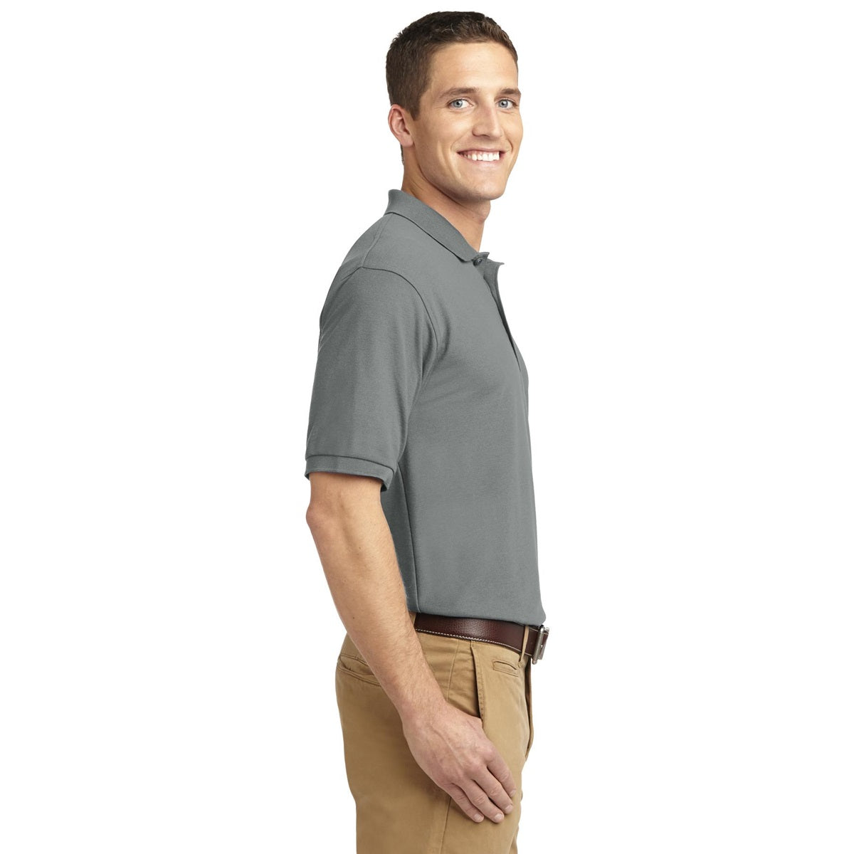 Black Polo Shirt - Port Authority - Smooth Touch