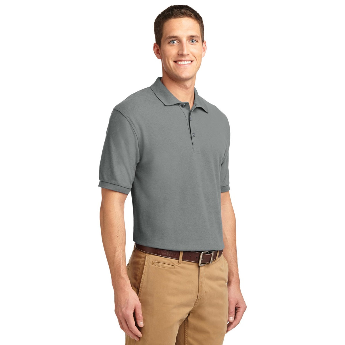 Black Polo Shirt - Port Authority - Smooth Touch