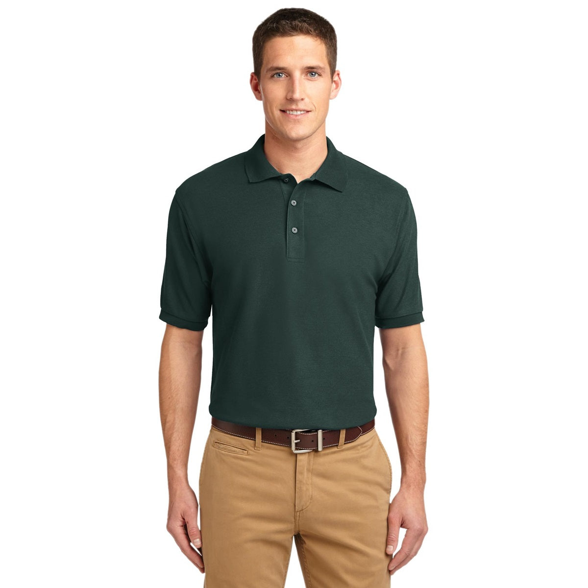 Black Polo Shirt - Port Authority - Smooth Touch