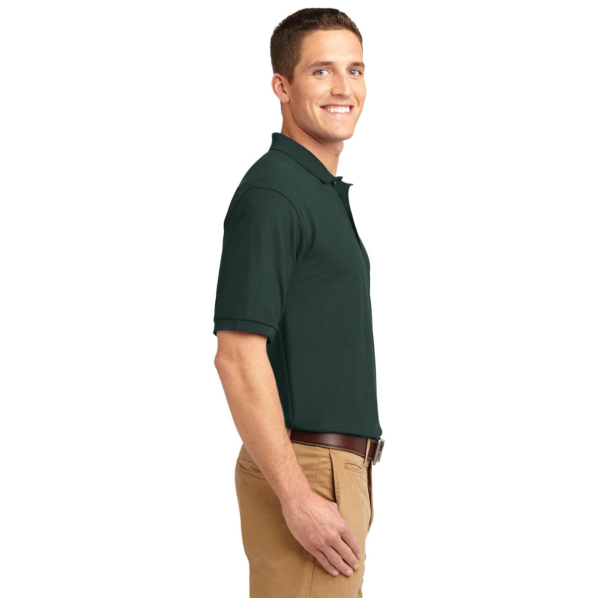 Black Polo Shirt - Port Authority - Smooth Touch
