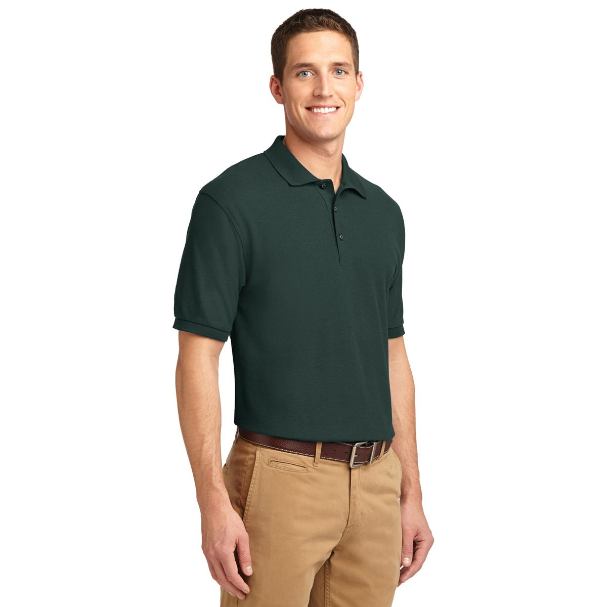 Black Polo Shirt - Port Authority - Smooth Touch