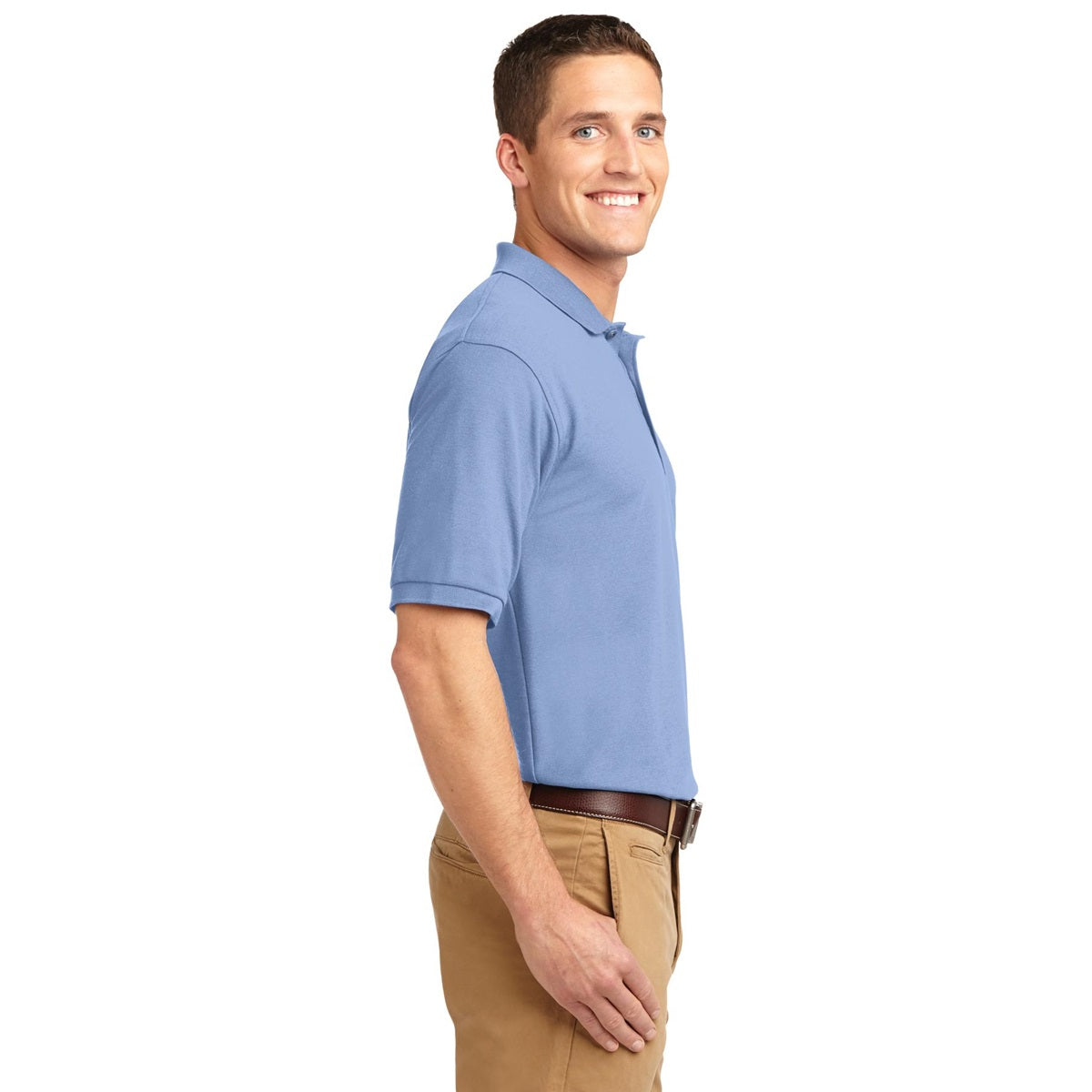 Black Polo Shirt - Port Authority - Smooth Touch