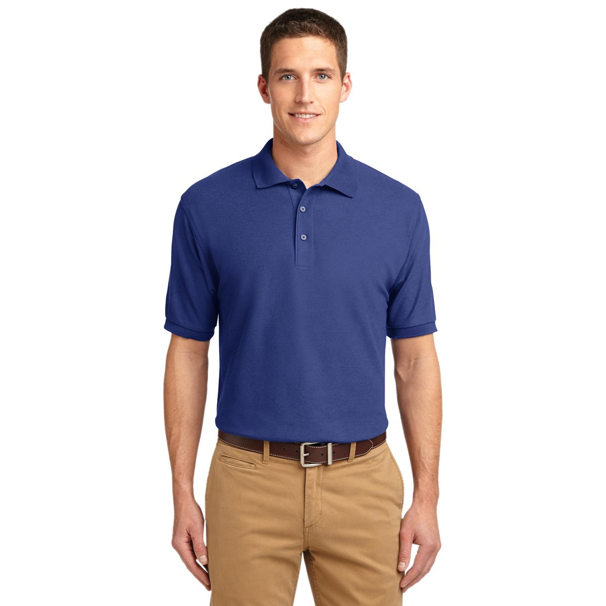 Black Polo Shirt - Port Authority - Smooth Touch