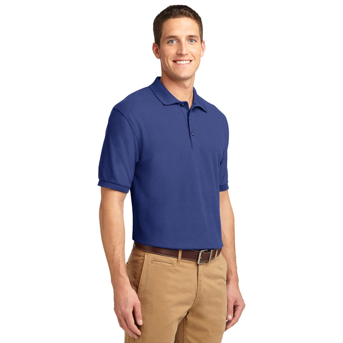 Black Polo Shirt - Port Authority - Smooth Touch