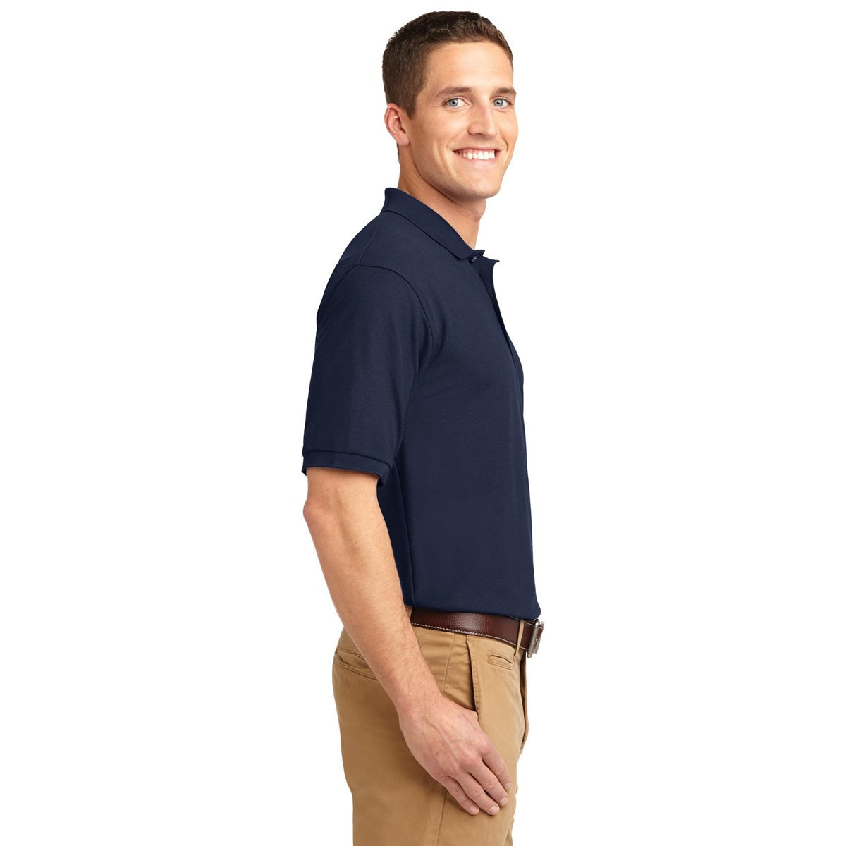 Black Polo Shirt - Port Authority - Smooth Touch