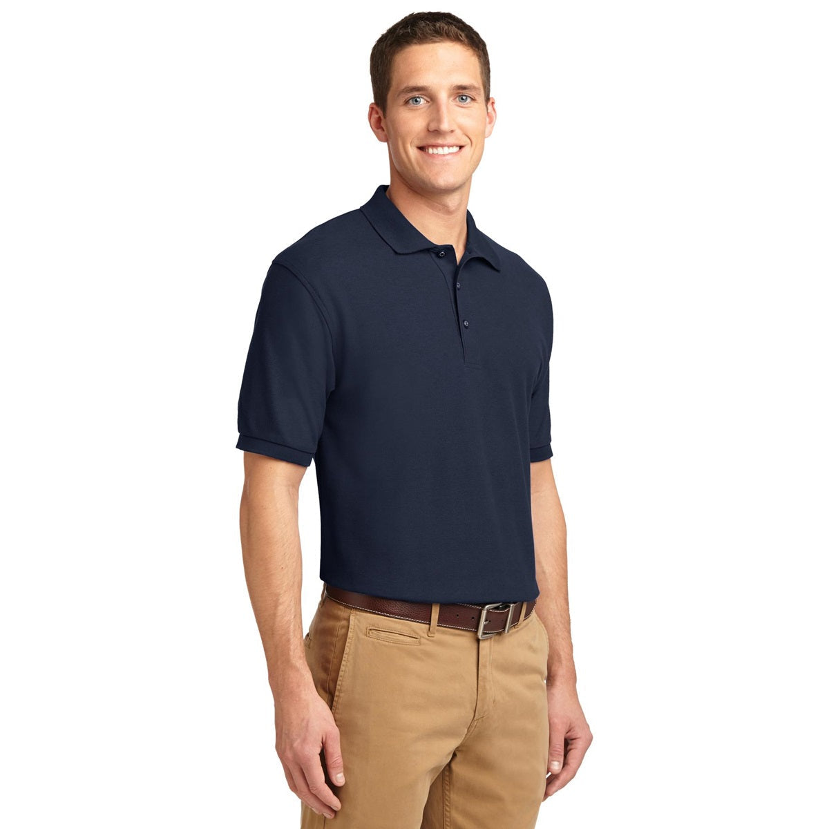 Black Polo Shirt - Port Authority - Smooth Touch