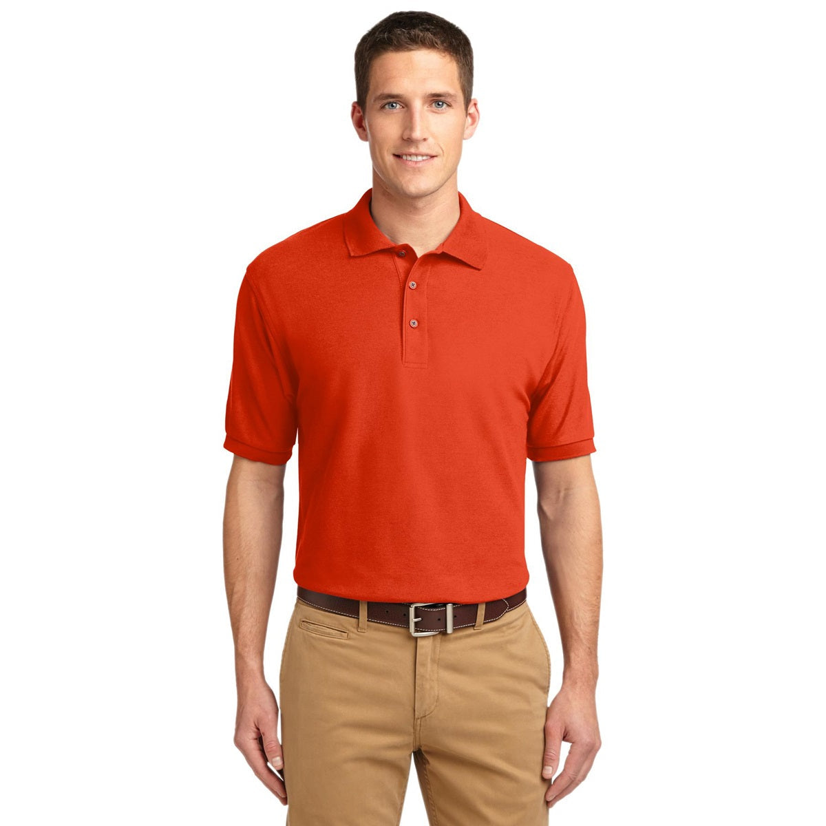Black Polo Shirt - Port Authority - Smooth Touch