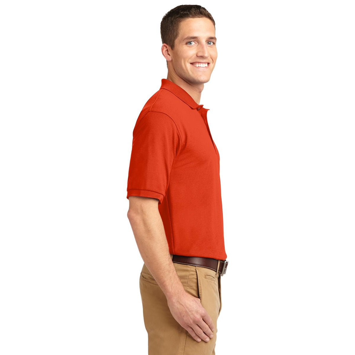 Black Polo Shirt - Port Authority - Smooth Touch