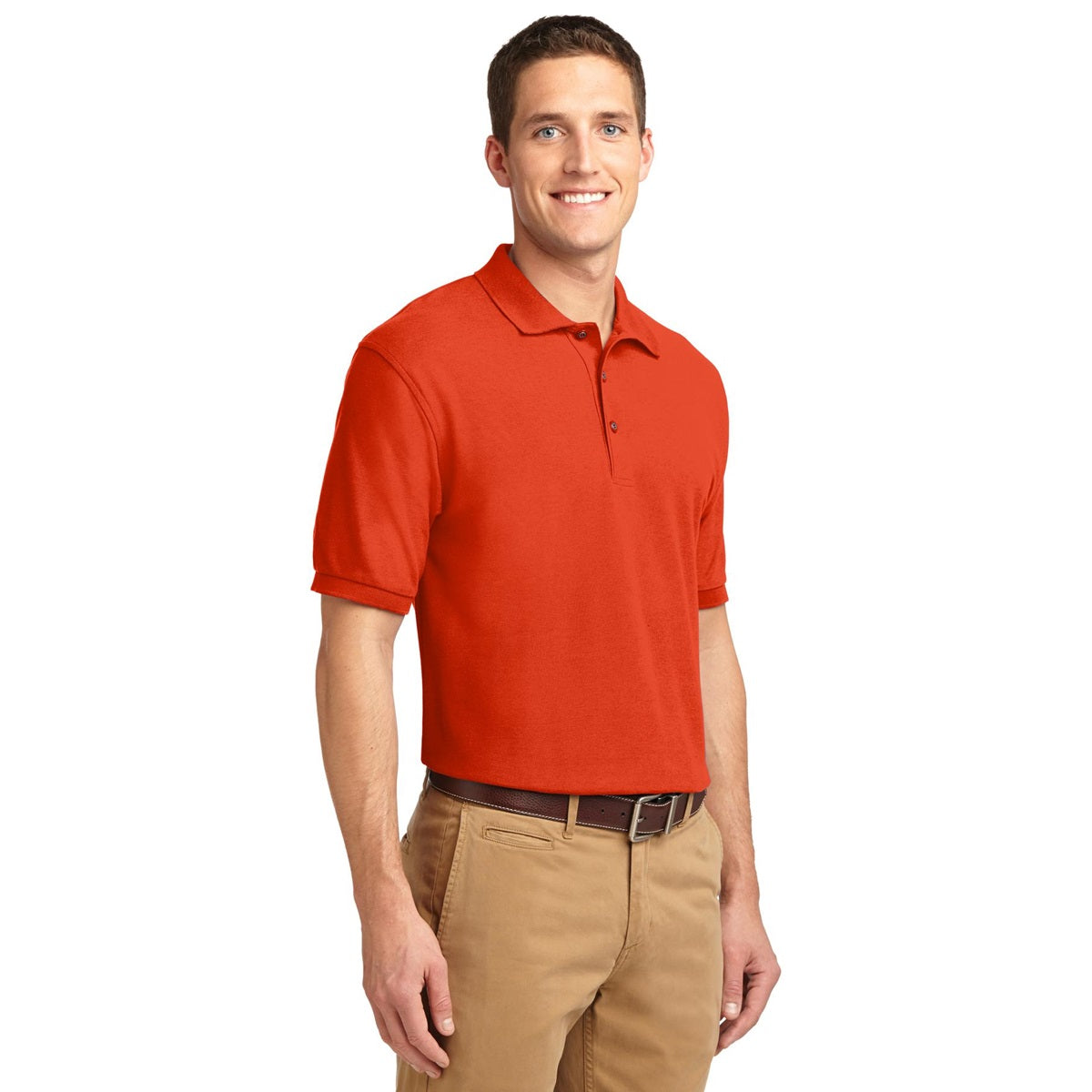 Black Polo Shirt - Port Authority - Smooth Touch