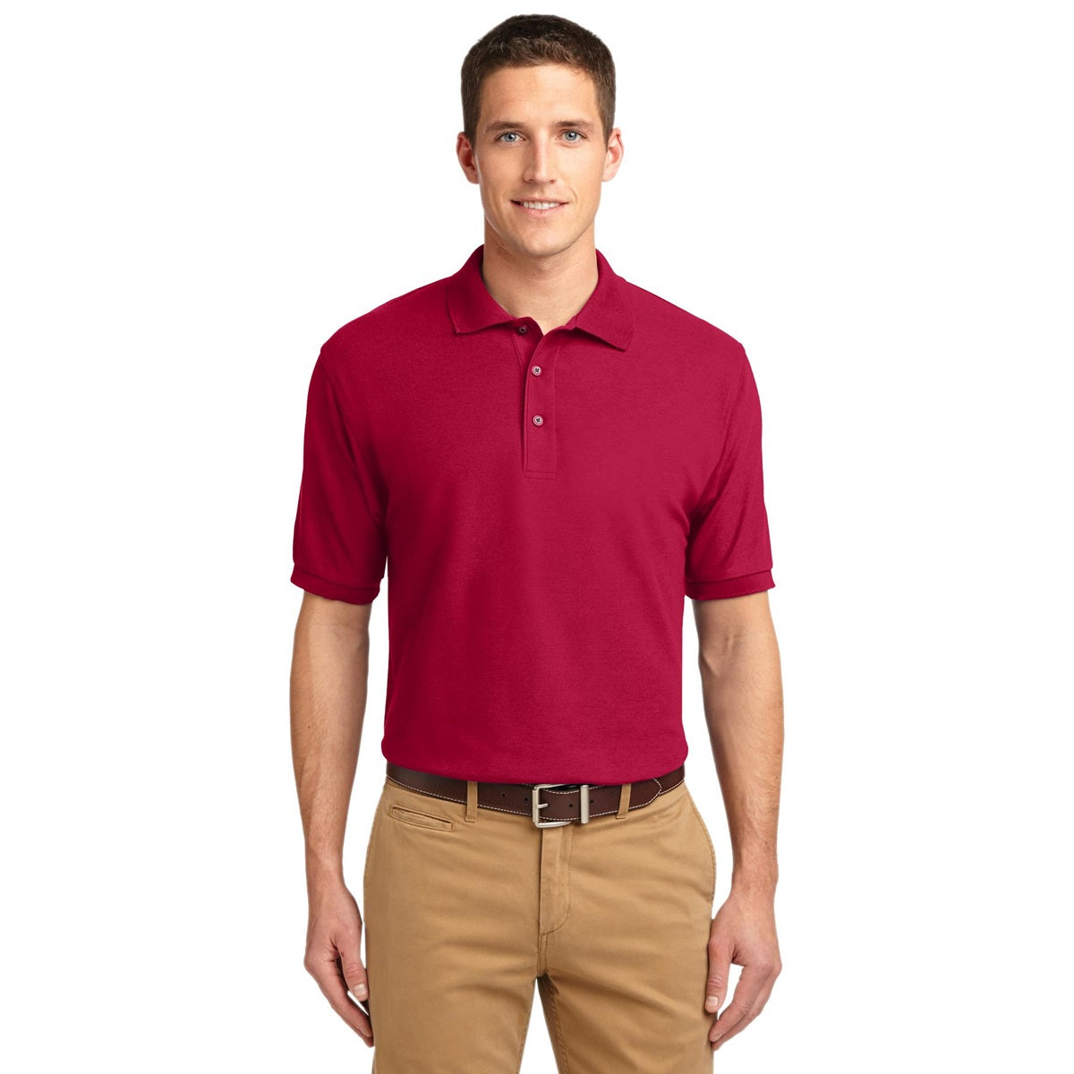 Black Polo Shirt - Port Authority - Smooth Touch
