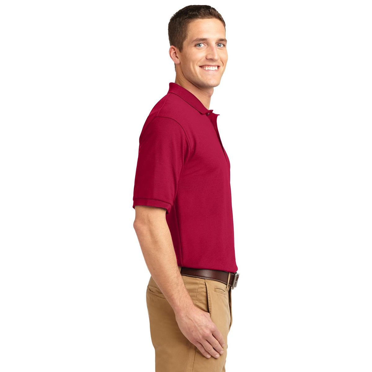 Black Polo Shirt - Port Authority - Smooth Touch
