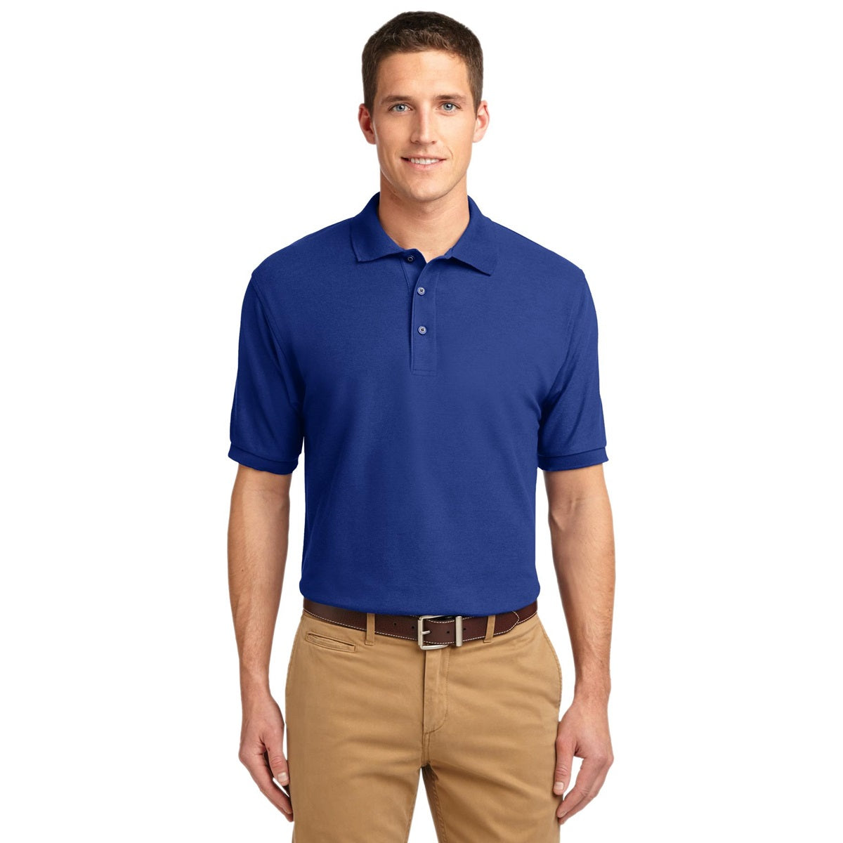 Black Polo Shirt - Port Authority - Smooth Touch