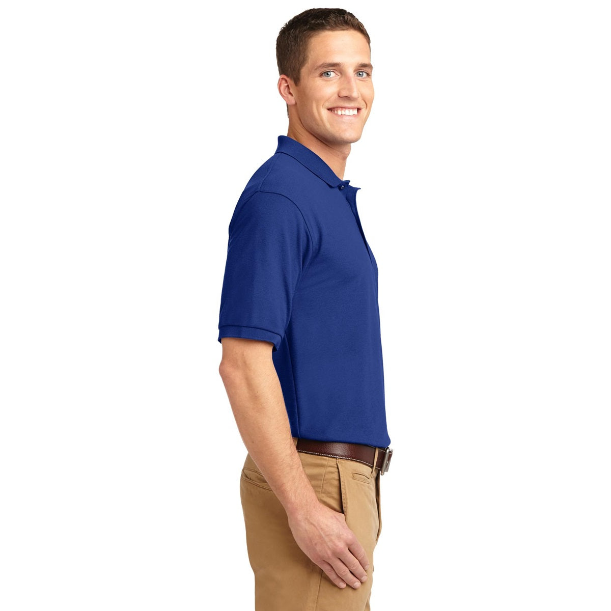 Black Polo Shirt - Port Authority - Smooth Touch