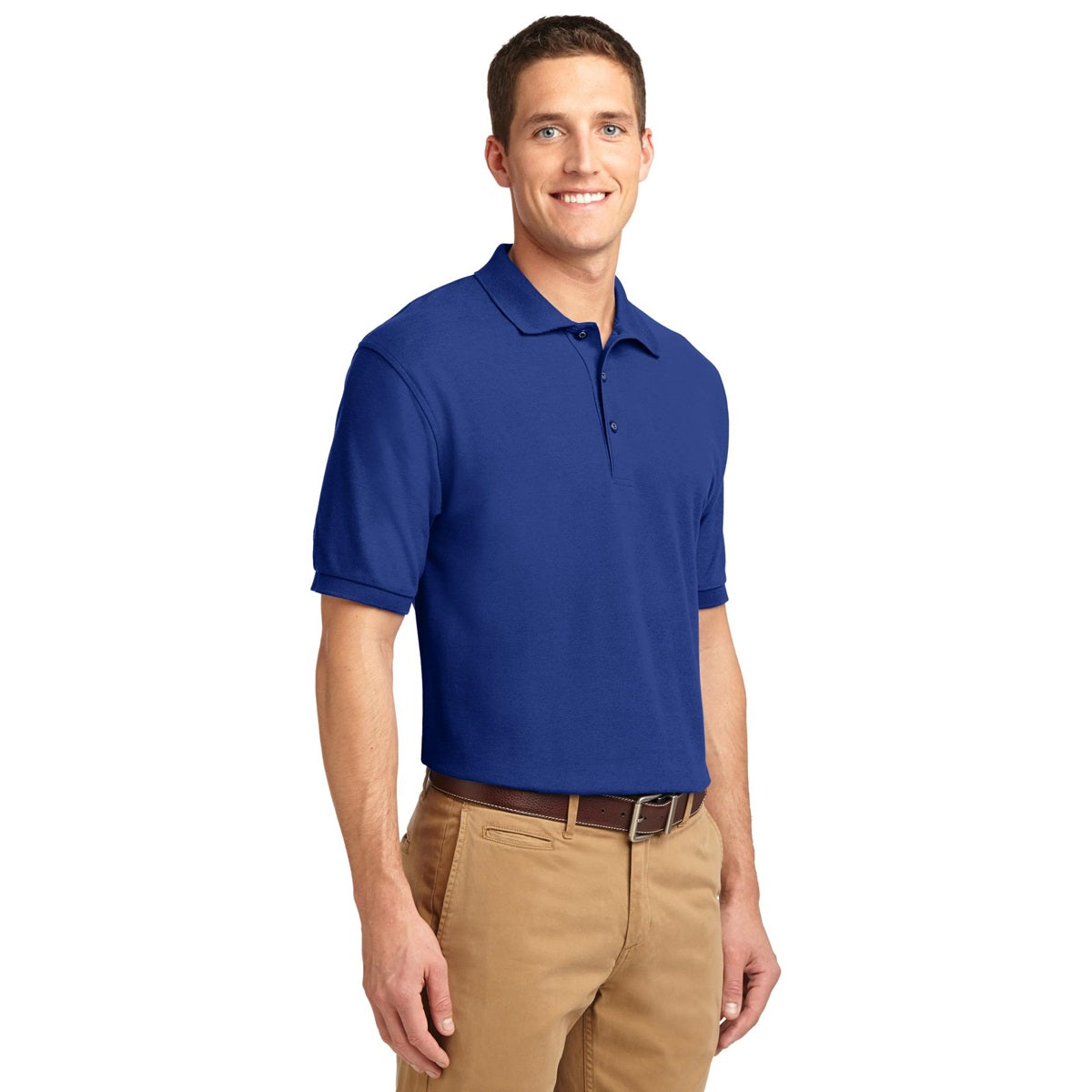 Black Polo Shirt - Port Authority - Smooth Touch