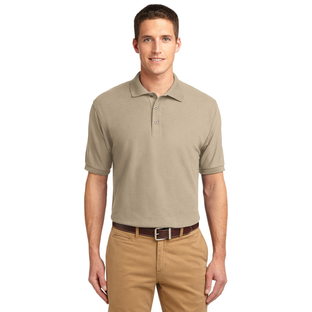 Black Polo Shirt - Port Authority - Smooth Touch