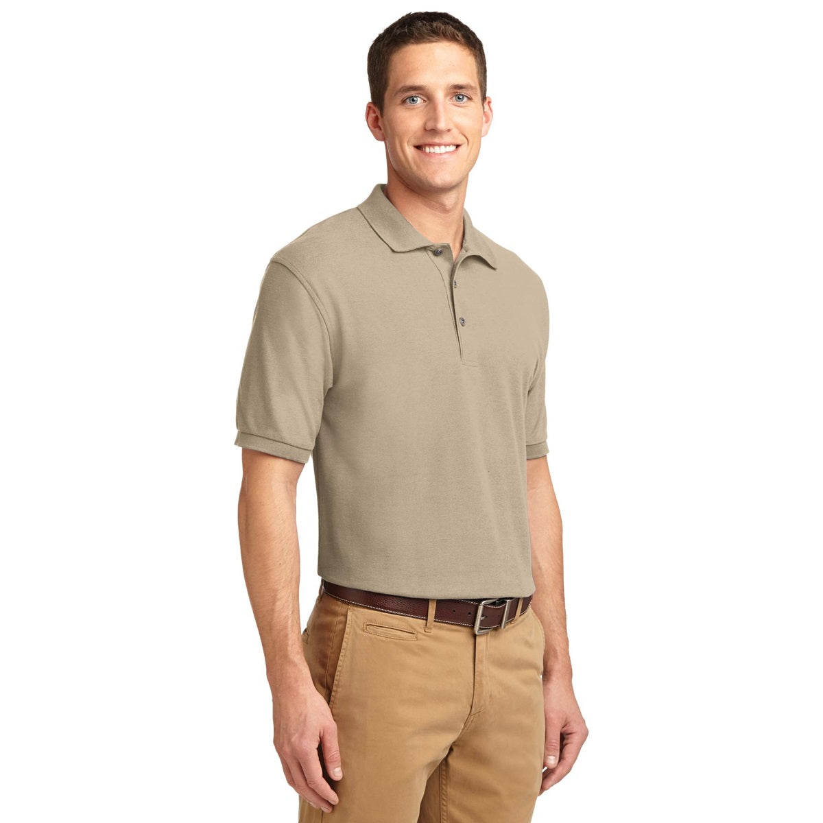 Black Polo Shirt - Port Authority - Smooth Touch