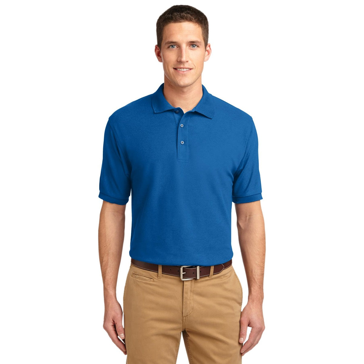Black Polo Shirt - Port Authority - Smooth Touch