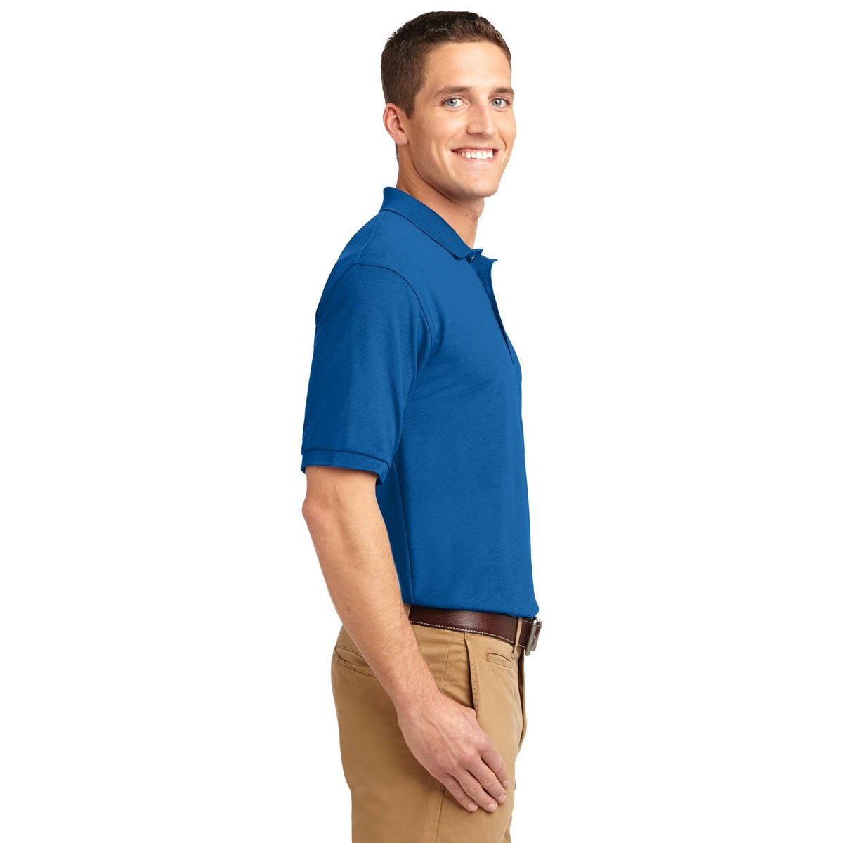 Black Polo Shirt - Port Authority - Smooth Touch