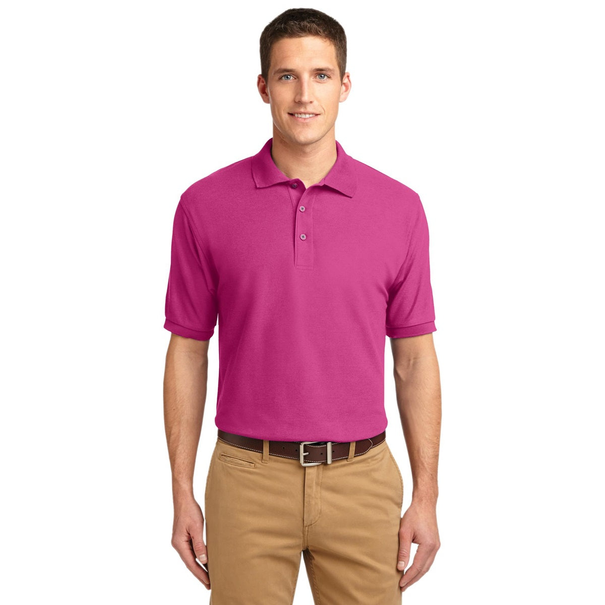 Black Polo Shirt - Port Authority - Smooth Touch