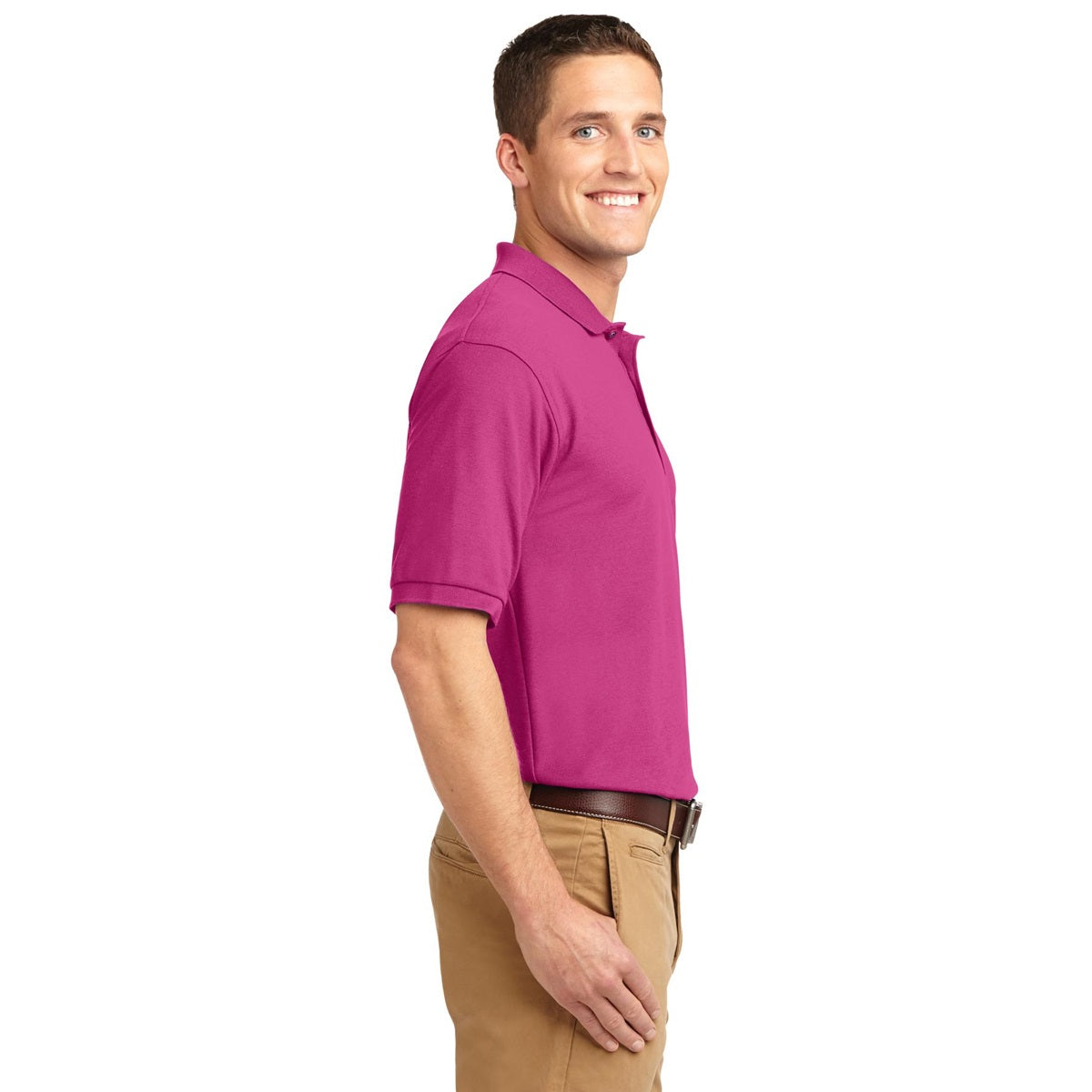 Black Polo Shirt - Port Authority - Smooth Touch