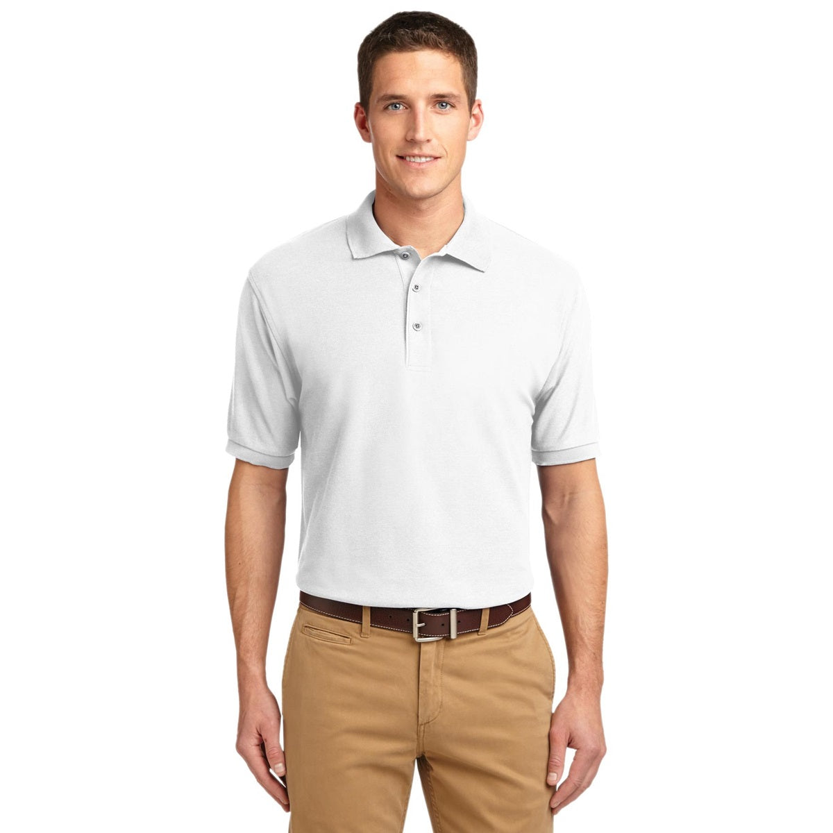 Black Polo Shirt - Port Authority - Smooth Touch