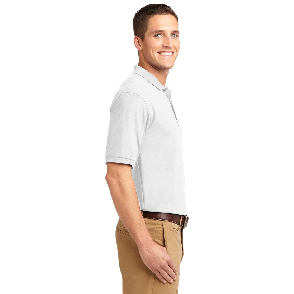 Black Polo Shirt - Port Authority - Smooth Touch
