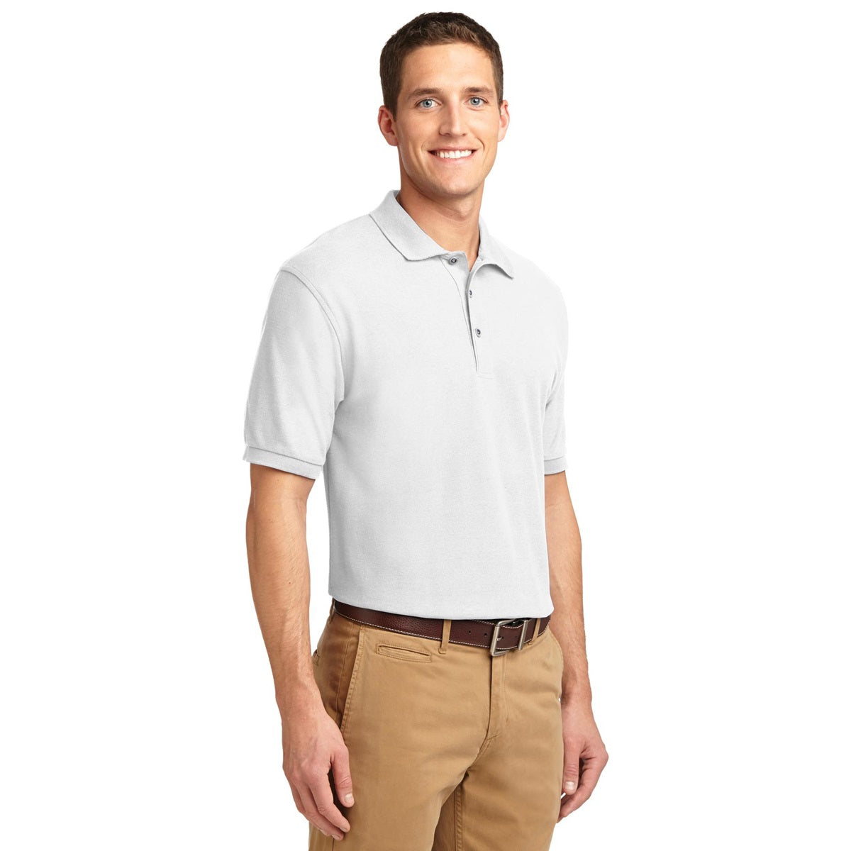 Black Polo Shirt - Port Authority - Smooth Touch