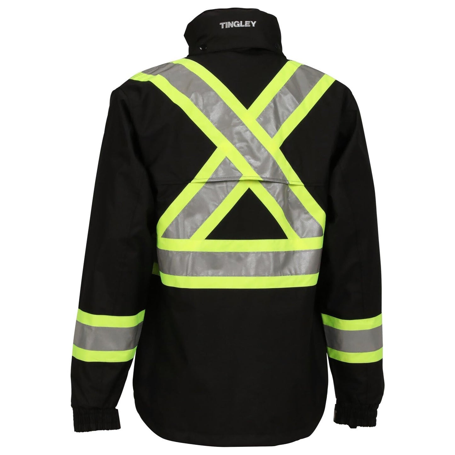 Black Safety Jacket - Tingley - Waterproof Design