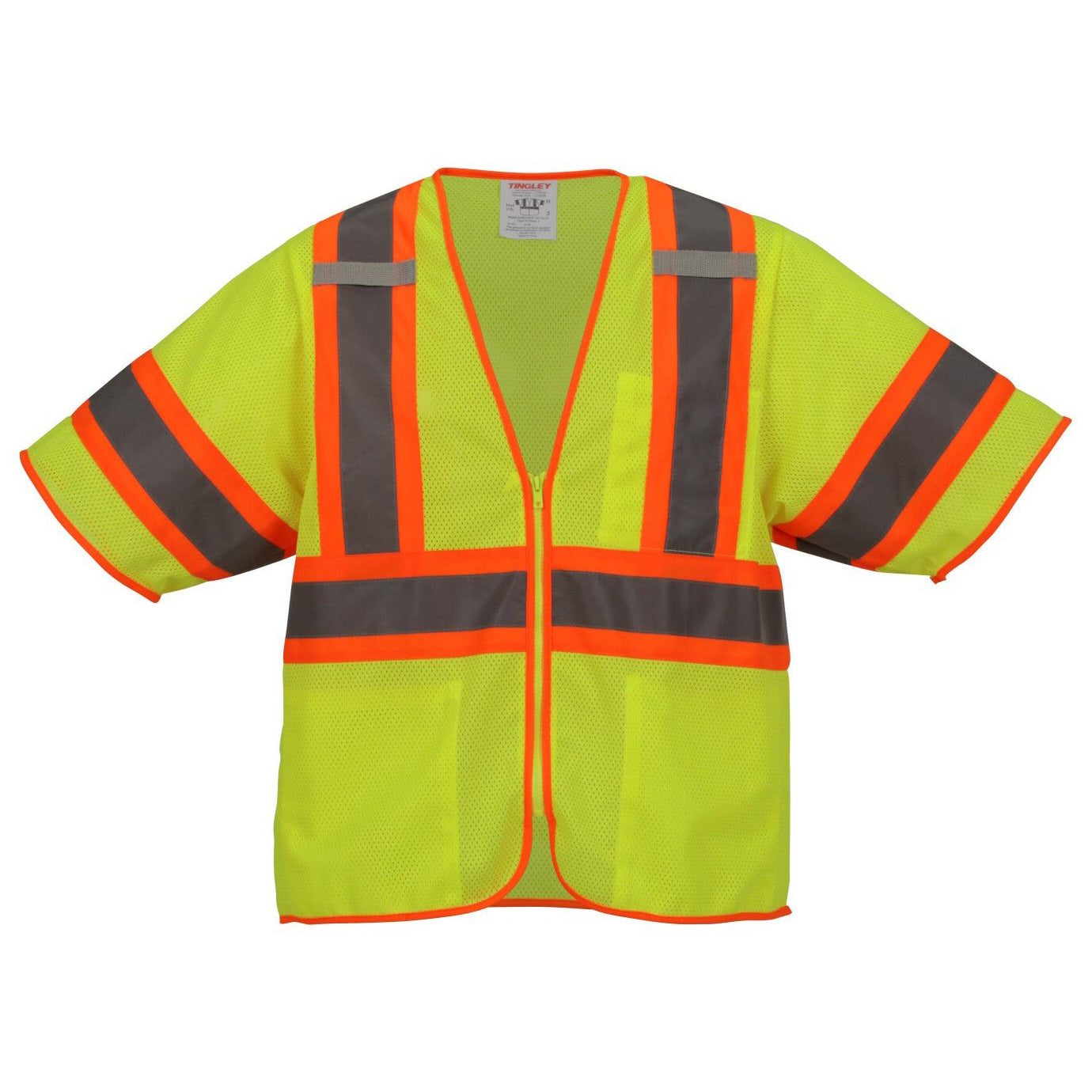 Yellow/Lime Safety Vests - Tingley - Two-Tone Mesh